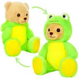 brubies Teddy Frosch 25 cm Grün/Gelb/Beige/Hellbraun