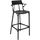 Kartell Hocker 0,49 x 108 x 0,49 cm Schwarz