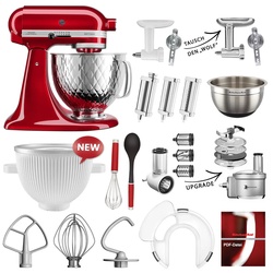 KitchenAid Küchenmaschine Artisan 5KSM156Q Mega-Sommer Set Liebesapfelrot