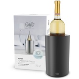 Alfi VINO, velvet black mat, Flaschenkühler aus Edelstahl für 0,70 bis 1l Flaschen, Weinkühler, Sektkühler, Kühlhalten ohne Kondenswasser und Eiswürfel, spülmaschinenfest, BPA-frei