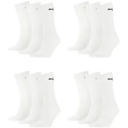 Puma Sportsocken Regular Crew Socken Sport 12-Pack weiß - 39-42
