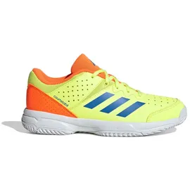 adidas Kinder Handballschuhe Court Stabil, Größe 35 in Gelb HIREYE/RAYBLU/LUOR