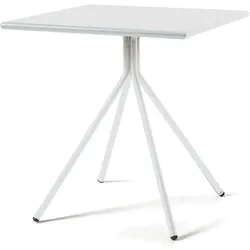 Outdoortisch Rick 80x80x75 cm weiß
