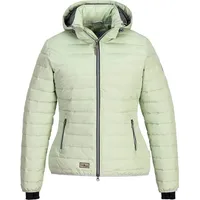 Blue Wave Damen Steppjacke Irina - Jacke gesteppt mit abnehmbarer Kapuze in Mint Größe 48 - 48