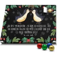 Mr. & Mrs. Panda Schoko Adventskalender Pinguin Liebe - Schwarz - Geschenk, Liebesgeschenk, Hochzeitstag, Verlobte, große Liebe, Ehefrau, Geschenk... - Schwarz