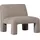 Woood Sessel Lavid Webstoff 74 x 73 x 84 cm Beige gepolstert