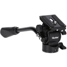 Rollei V5I Video Stativkopf für leichte und weiche Bewegungen, Ideal für den Einsatz auf Einbein-Stativen beim filem bewegter Objekte.