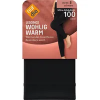 NUR DIE Leggings Wohlig-Warm schwarz, 44 - 44W / 40L EU
