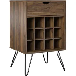 Weinregal Concord Walnussfarben ca.51x80x45cm