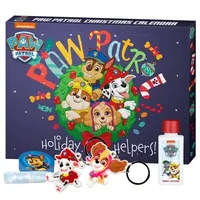 PAW PATROL - Adventskalender „Cool Christmas" Beauty- und Pflege für Kinder, Weihnachtskalender gefüllt mit Überraschungen, Accessoires & Blau