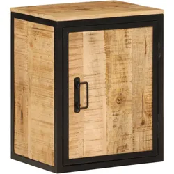 Badschrank 40x30x50 cm Massivholz Mango und Eisen