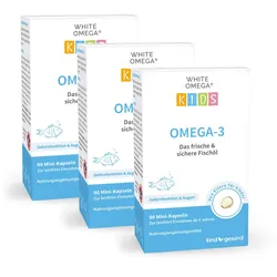 Omega 3 für Kinder - Fischölkapseln - WHITE OMEGA Kids 270 Stück / 3 Monate