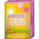 Schirner Verlag Wundervoll weiblich - Feiere die Weiblichkeit mit liebevollen Erinnerungsimpulsen: - Set mit Buch und 40 Karten