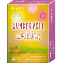 Schirner Verlag Wundervoll weiblich - Feiere die Weiblichkeit mit liebevollen Erinnerungsimpulsen: - Set mit Buch und 40 Karten