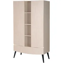Schardt Kinderkleiderschrank Smile 2-türig Buche lackiert beige