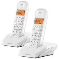 Motorola S12 Duo, DECT-Telefon, Anrufer-Identifikation, Weiß