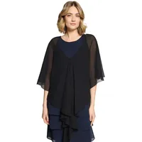Vera Mont Damen 0071/4825 Stola, schwarz, L
