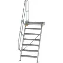 Günzburger MUNK Aluminium-Treppe Plattform 60° 7 Stufen