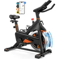 Merach Leises Magnetischer Heimtrainer, Fitnessbike für Zuhause mit LCD,