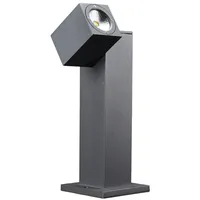 LUCANDE LED-Sockelleuchte Lorik, 30 cm, anthrazit, Aluminium - Schwarz