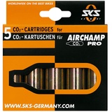 SKS CO2-patronen 5er-set Patronen für Airchamp Pro, gold, 10002, 5 Stk.