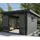 Wolff Finnhaus WPC Gartenhaus Terra 3030 Anthrazit/Hellgrau