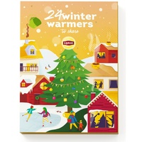 Lipton Thee Kerst Adventskalender 2022, voor de echte theeliefhebbers en als kerstcadeau - 48 Theezakjes - 1 Kalender