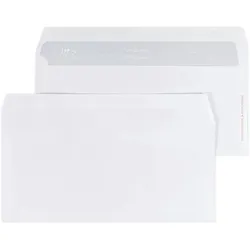 Clairefontaine 500x Umschläge vertraulich 110x220mm/ DL, 80g - Weiß 5995C