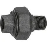 Riegler Verschraubung 331, flachdicht., R 2 1/2, Rp 2 1/2,Temperg. schw.
