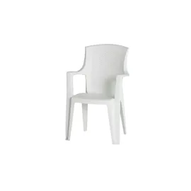 PROGARDEN Eden Stapelstuhl 55 x 46 x 91 cm weiß 4er Set
