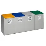 VAR Kunststoffcontainer 4-fach ohne Deckel 40 l