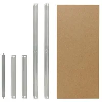 shelfplaza HOME 40x50 cm Fachboden-Set in verzinkt für HOME Schwerlastregale