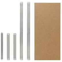 shelfplaza HOME 40x50 cm Fachboden-Set in verzinkt für HOME Schwerlastregale