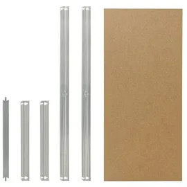 shelfplaza HOME 40x50 cm Fachboden-Set in verzinkt für HOME Schwerlastregale