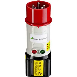1St. GMC A3-16 Drehstrom-Adapter für Prüfgeräte und CEE