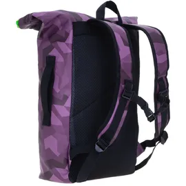 Elephant Gin Rucksack Plane Time Bag Kurierrucksack Roll-Top Damen Mädchen Freizeitrucksack Geheimfach Brustgurt Schulrucksack Laptoprucksack Elephant 128... + Lila