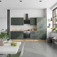 Nobilia Küchenzeile Easytouch II 330 cm grün