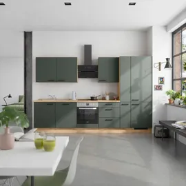 Nobilia Küchenzeile Easytouch II 330 cm grün