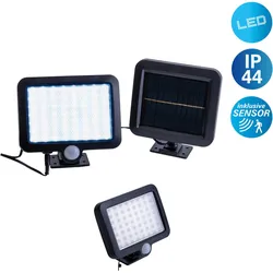 LED Solarleuchte NÄVE "Pepe", schwarz, B:5,50cm H:13,00cm L:15,00cm, Lampen, Inkl. Bewegungsmelder Reichweite max. 5-8 m, Lichtfarbe: kaltweiß