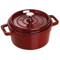 Staub Cocotte 22 cm rund grenadine-rot