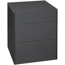 Mäusbacher Imola, Kommode Holzwerkstoff/Glas 52x63x42 cm - Anthrazit, matt lack