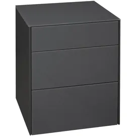 Mäusbacher Imola, Kommode Holzwerkstoff/Glas 52x63x42 cm - Anthrazit, matt lack