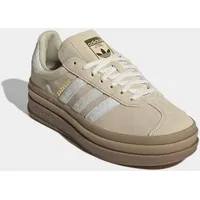 adidas Gazelle Bold Stone Khaki / Cream White / Gold Metallic 41 1/3