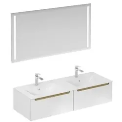 Naturel Stilla Badezimmer-Set weiß glanz KSETSTILLA028