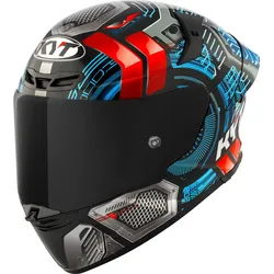 KYT TT-Revo Synchrotron, Integralhelm - Schwarz/Blau/Grau/Rot - XXL