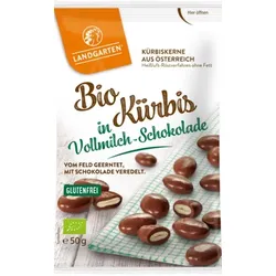Landgarten Kürbis in Vollmilch-Schokolade bio