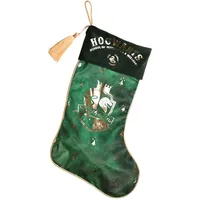 Widdop Harry Potter Slytherin Alumni Weihnachtsstrumpf für Geschenke, 55 cm, Weihnachtsgeschenke, zum Aufhängen, Kindergeschenk, Grün