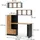 Vicco Schreibtisch-Set Tomy, Anthrazit/Goldkraft Eiche, 150 x 59 cm 3er Set da 2 Regale+schreibtisch, Vicco