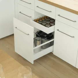 MS Beschläge Schubladensystem Weiß Soft Close 300mm 86mm