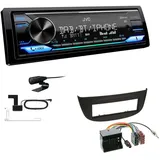 JVC Digital 1-DIN Autoradio DAB+ Bluetooth für Renault Wind hellgrau